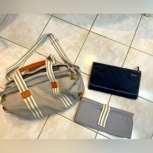 Pottery Barn classic Diaper bag with Danzo changing pad